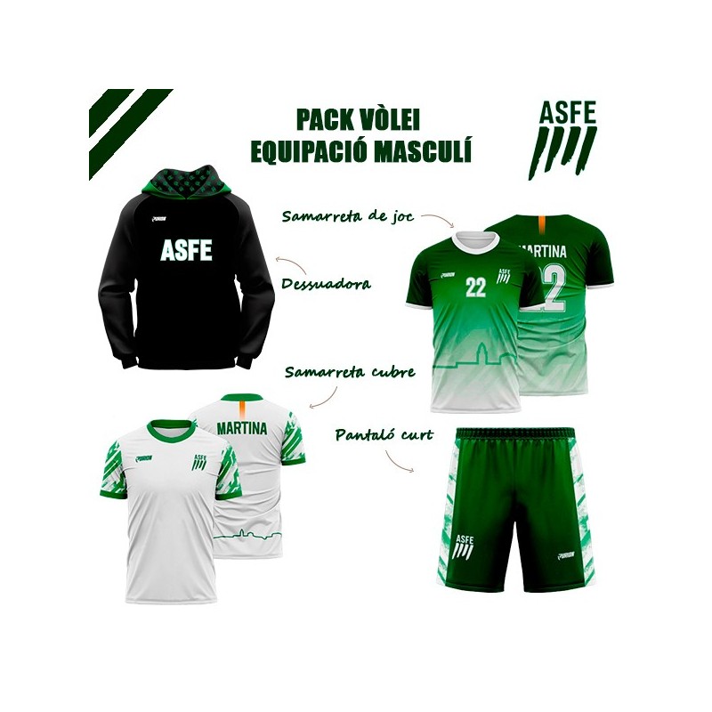 Pack de equipación de voleibol MASCULINO (Obligatorio)